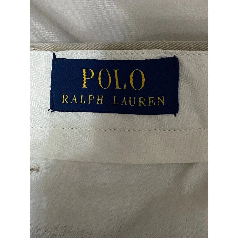 Polo Ralph Lauren Chino Pants Mens 40/32 Khaki Tan Classic Preppy Cotton